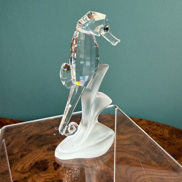 Swarovski Crystal Figurine Seahorse #168683 In Original Box With Certificate - Picture 6 of 10